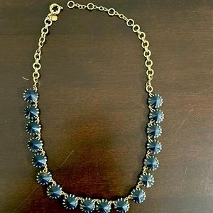 J. Crew necklace - navy on gold - 23” at full length